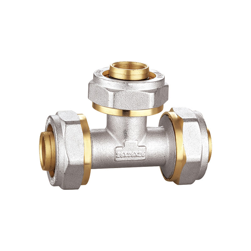 Hot koop vrouwelijke schroefdraad T-stuk koperen fitting AMT-1205: