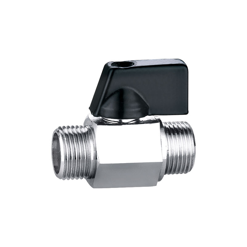 Verchroomd 1/4inch vrouwelijk vrouwelijk mini-knop messing ventiel AMT-2024