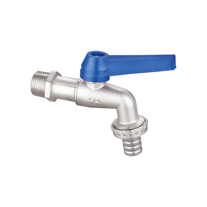 Messing bal bibcock met blauw handvat goede kwaliteit AMT-7006