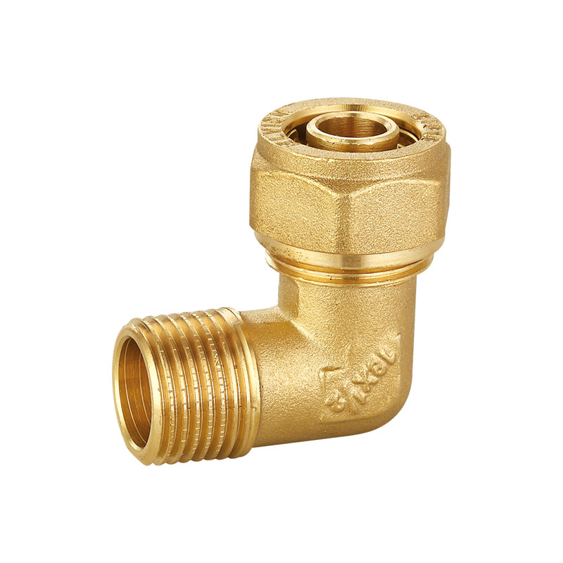 Hot koop 90 graden elleboog compressie messing fitting AMT-1305