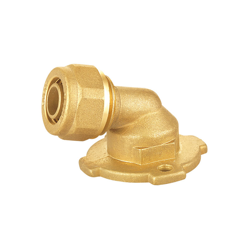 Wandgeplateerde elleboogpijpfitting AMT-1315